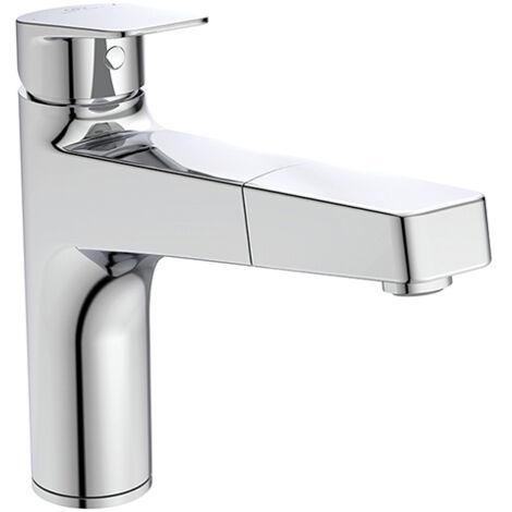 Spültischmischer Ideal Standard Ceraplan, Ausladung 210 mm mit 1-Funktions-Geschirrbrause, chrom - BD331AA (1/5)