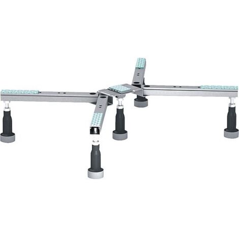 MEPA Brausewannenfuss BW Eco, Höhenverstellbar bis 180 mm - für Stahl- und Acrylduschwannen von 700 x 700 bis 900 x 900 mm - 150 152