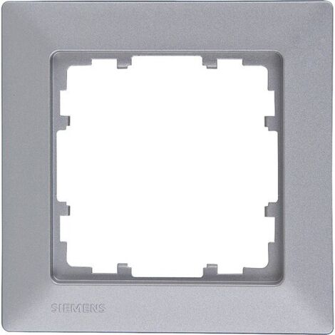 Rahmen 80-mm-Maß 1-fach, 80 mm x 80 mm aluminiummetallic