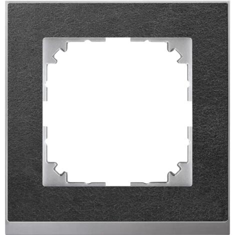 M-Pure, Decor Rahmen, 1-fach, Schiefer/aluminium