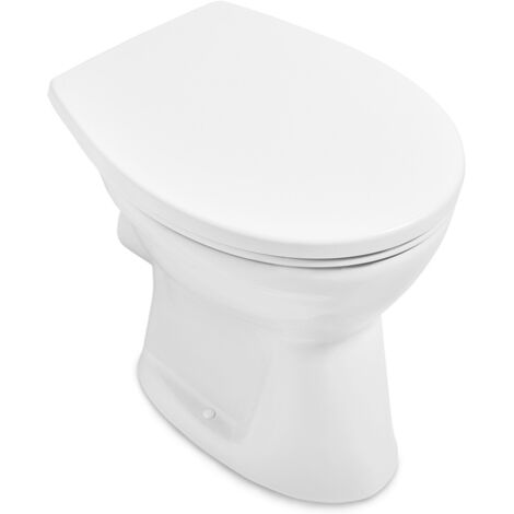Stand-Flachspül-WC Villeroy & Boch NEWO, spülrandlos, Abgang waagerecht - 4660R001 (1/3)