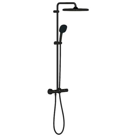 Brause-System Grohe Tempesta 250 Cube, mit Thermostatbatterie, matte black - 266892431
