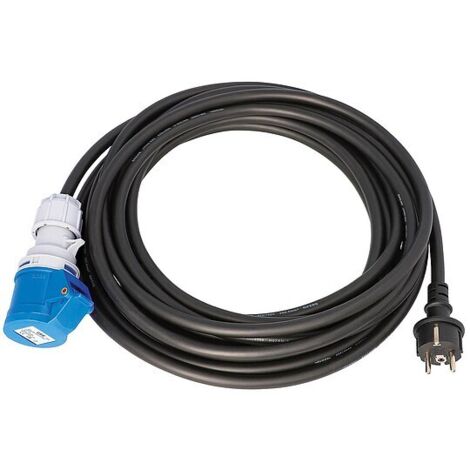 Schuko-CEE 230V Adapterleitung H07RN-F, 3x1,5 mm², 15m