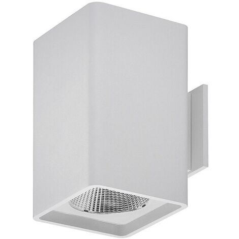 LED-Wandanbauleuchte eckig 230V, 11W, 3000K, weiß - 127 x 100 x 160 mm (1/2)