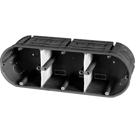 Unterputzgerätedose 3-fach, 3x Ø 60 mm - Tiefe 63 mm