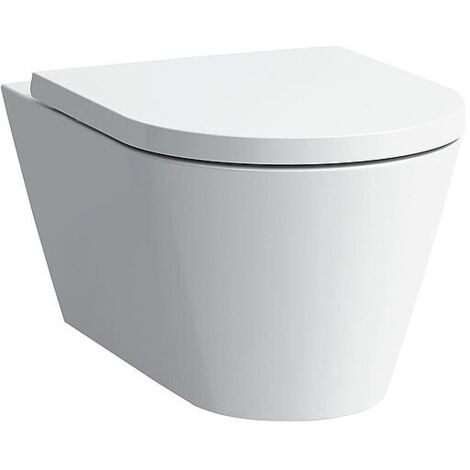 Wand-Tiefspül-WC Laufen Kartell 370 x 285 x 545 mm, spülrandlos, weiß - H8203370000001 (1/5)