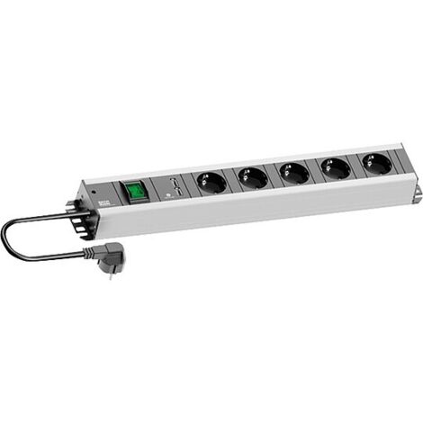 5-fach Bachmann Handwerkerleiste Schuko - 2 m (1/2)