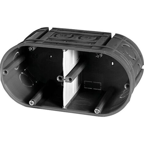 Unterputzgerätedose 2-fach, 2x Ø 60 mm - Tiefe 63 mm