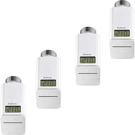Buderus Starterset 4x Heizkörper-Thermostat THK - für Einzelraumregelung SRC plus - 7739624402