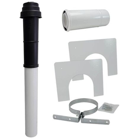 Buderus Grundbausatz DO Dachdurchführung - Ø 80/125 mm - schwarz - 7738112570