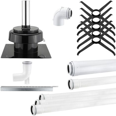 Viessmann Paket Abgassystem D60 Schachtabdeckung Metall - raumluftunabhängig - ZK01000