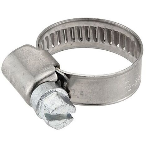 Schlauchschelle W5 aus Edelstahl (V4A) - Spannbereich 12 - 22 mm - Breite 9 mm