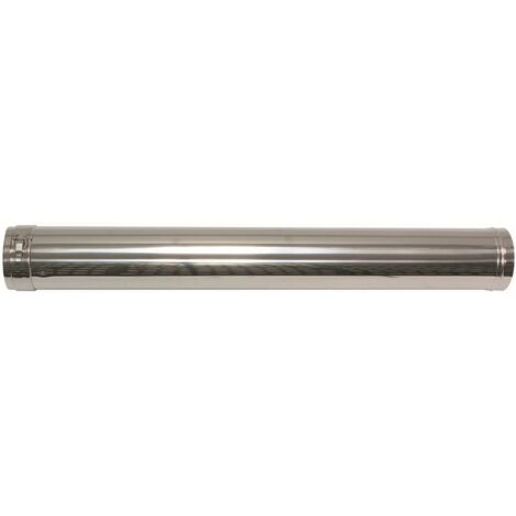 Vaillant Verlängerung konzentrisch 1,0 m für Fassadenverlegung Ø 80/125 Edelstahl - 0020042754 (1/3)
