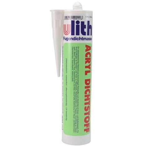 Acryl-Fugendichtmasse von ULITH - WEISS - Kartusche 300 ml