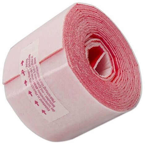PE-Schaum-Wickelband selbstklebend - rot - Breite 100 mm - Dämmschichtdicke 2 mm - Länge 3,6 m - 5 Stück Sparpack L