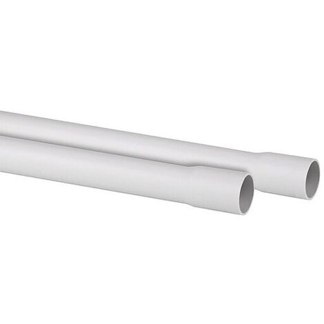 Kunststoffrohr PVC-K für die Elektroinstallation - grau - DN32 (28,0 mm) - Länge 2 m