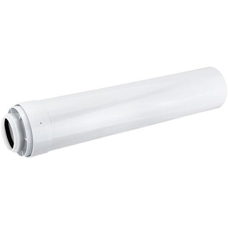 Viessmann AZ-Rohr 1,95 m (ablängbar), Ø 80/125 mm, Kunststoff (PPs) / Aluminiumblech, weiß - 7194322