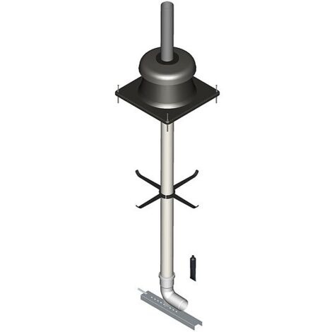 Viessmann Basispaket Schacht Ø 80 mm, Kunststoff (PPs, Typ B) für einzügige Schornsteine - 7194305