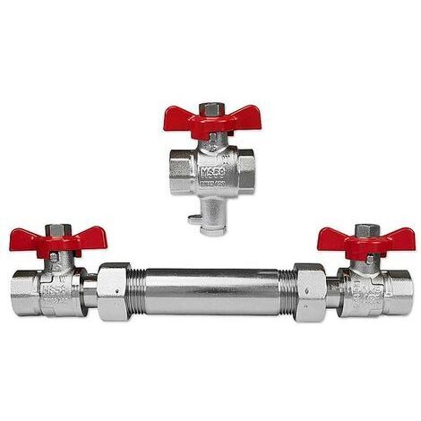 Wärmemengenzähler-Einbausatz - für Baulänge 110 mm / 1/2'' IG