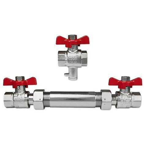 Wärmemengenzähler-Einbausatz - für Baulänge 110 mm / 3/4'' IG