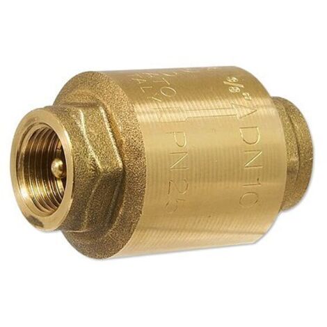 Messing-Universal-Rückschlagventil EUROPA® DN 10 - 3/8'' IG x 3/8'' IG