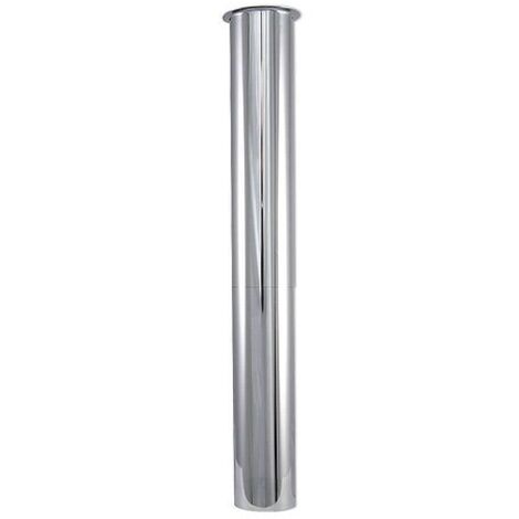 Messing-Bördelrohr - Tauchrohr - für Siphon DN 32 (1 1/4'') - Länge 245 mm - verchromt