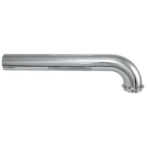 Messing-Abgangsbogen 90° für Siphon DN 32 (1 1/4'') - Länge 250 mm - verchromt (1/2)