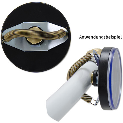 Bimetall-Anlegethermometer - Ø 63 mm - Anzeige 0 bis 60 °C - mit  Montagefeder für Rohre von