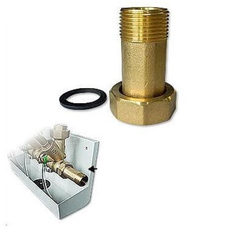 Messing-Übergangsverschraubung 1 1/2'' (Überwurf) x 1 1/4'' AG inkl. Dichtring (1/2)