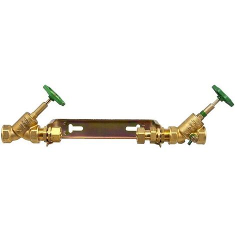Wasserzähler-Anschlussbügel für Hauptwasserzähler Baulänge 260 mm - Leitung 1 1/4'' - Komplettset 3-teilig