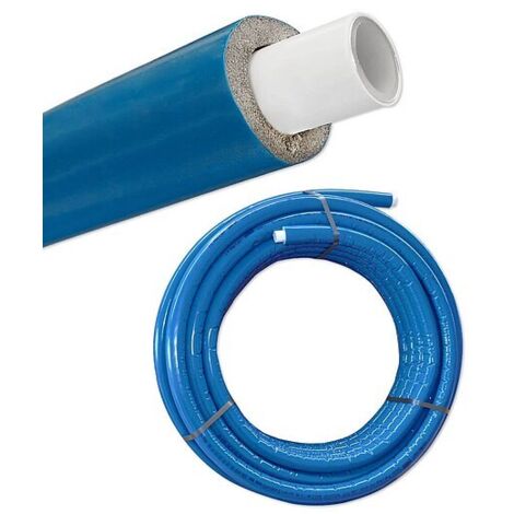 Iso - Mehrschichtverbundrohr 16 x 2 mm / blau - 6 mm Isolierstärke - Rolle 50 m