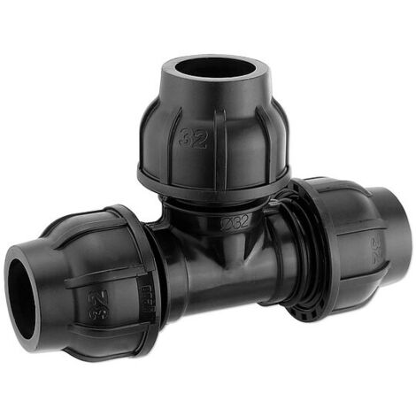 GEBO-Plast-Klemmverbinder T-Stück 32 mm x 32 mm x 32 mm - für PE-Rohre - 131032
