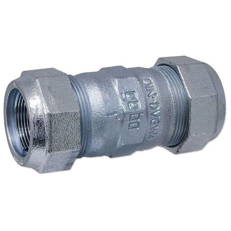GEBO-Temperguss-Klemmverbinder für Stahlrohre - Kupplung 26,9 mm x 26,9 mm (3/4'') - 01.150.02.02