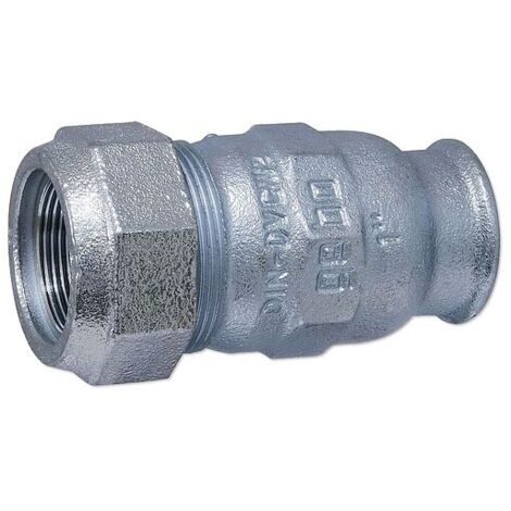 GEBO-Temperguss-Klemmverbinder für Stahlrohre - Übergang 17,2 mm x 3/8'' IG - 01.150.01.00