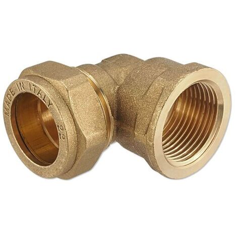 Klemmverschraubung für Kupferrohre - Winkel 22 mm x 3/4'' IG für Heizung und Trinkwasser