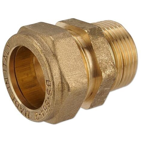 Klemmverschraubung für Kupferrohre - gerade 28 mm x 1'' AG für Heizung und Trinkwasser