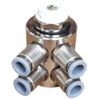 jollytherm Anschlussverteiler 4-fach 3/4'' Eurokonus auf 8 mm Stecksystem inkl. integriertem Schnellentlüfter - 10111