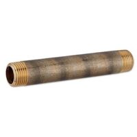 Rotguss Gewindefitting-Langnippel 1/2'' x 120 mm