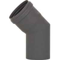 Pellet-Abgasrohr-Bogen 45° Ø 80 mm, lackiert, mit Silikondichtung
