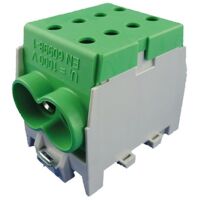 Hauptleitungs-Abzweigklemme - grün, 1-polig 2x Eingang 70 mm² / 2x Ausgang 70 mm²