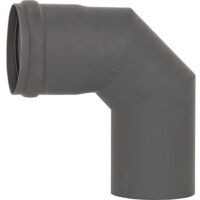 Pellet-Abgasrohr-Bogen 90° Ø 80 mm, lackiert, mit Silikondichtung