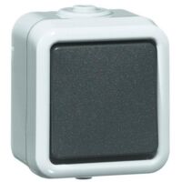 Aufputz-Serienschalter PEHA IP44, grau, D625 WAB
