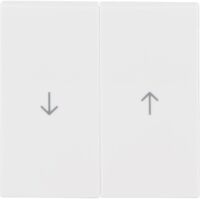 Wippen Berker 16258989 mit Aufdruck ''Pfeil'' polarweiß, glänzend