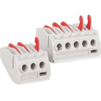 Uni-Verbindungsklemmen 25 Stück, 5-polig, 0,5 mm² - 4,0 mm²