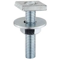 Hammerkopfschraube verzinkt - M10 - für Profil 27/18 und 28/30 - Länge 100 mm