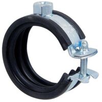 Gelenk-Rohrschelle ''Praktic'' für Rohr 40 - 43 mm mit Kippschraube und Schallschutzeinlage