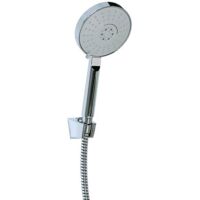 Wannenset Handbrause Ø 120 mm - 3 Funktionen - mit Antikalk-System - chrom - 3590442