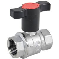 Kugelhahn 3/4'' IG x 3/4'' IG - Messing verchromt - mit verlängertem T-Griff - R851TX004