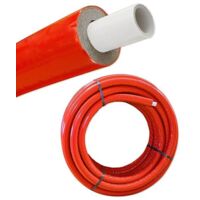 Iso - Mehrschichtverbundrohr 16 x 2 mm / rot - 10 mm Isolierstärke - Rolle 50 m - 50% GEG
