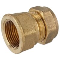 Klemmverschraubung für Kupferrohre - gerade 22 mm x 1'' IG für Heizung und Trinkwasser